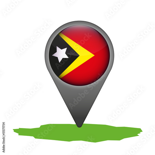 Free Download Timor-Leste Markierung Flagge Icon Button - GFXLoad