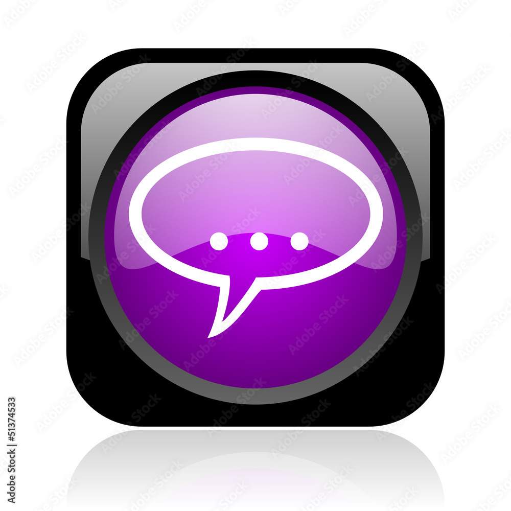 forum black and violet square web glossy icon forum black and violet square web glossy icon
