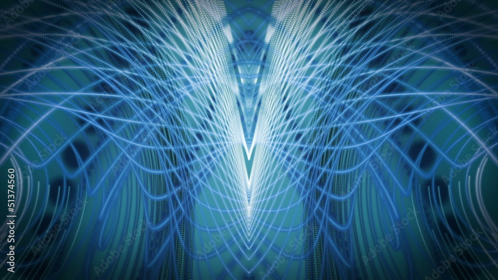 technology video – stripe particle object in motion – loop HD