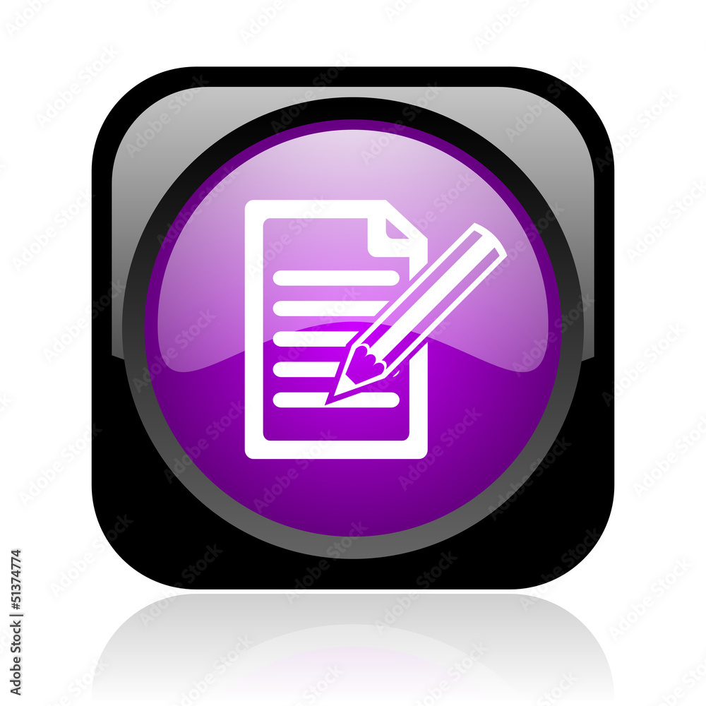 subscribe black and violet square web glossy icon subscribe black and violet square web glossy icon