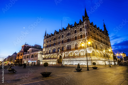 Botines Palace in Leon (Castilla y Leon), Spain