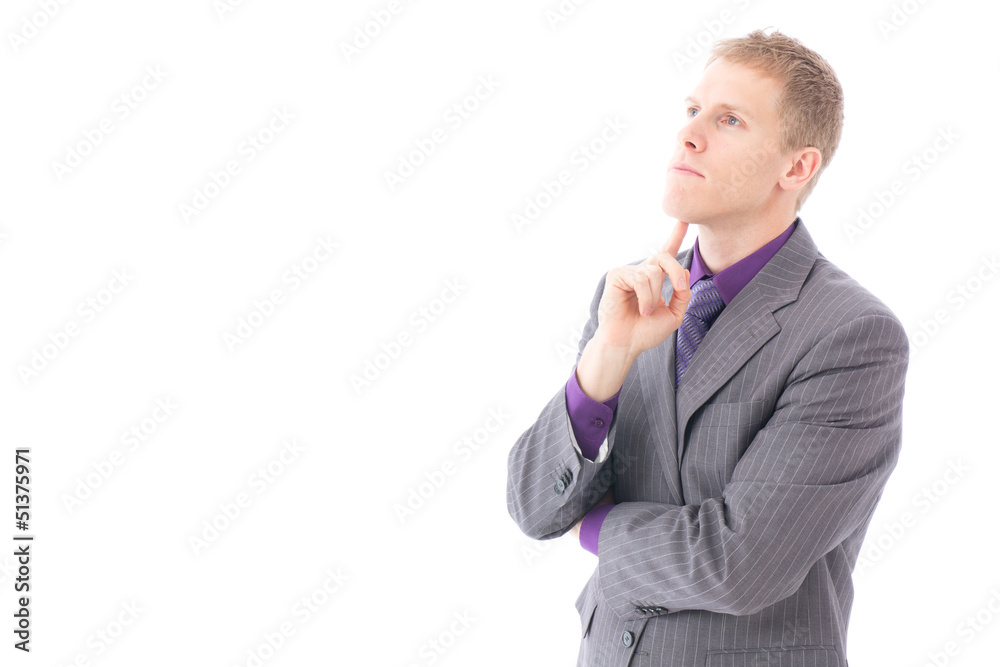 global businessman image on white background global businessman image on white background