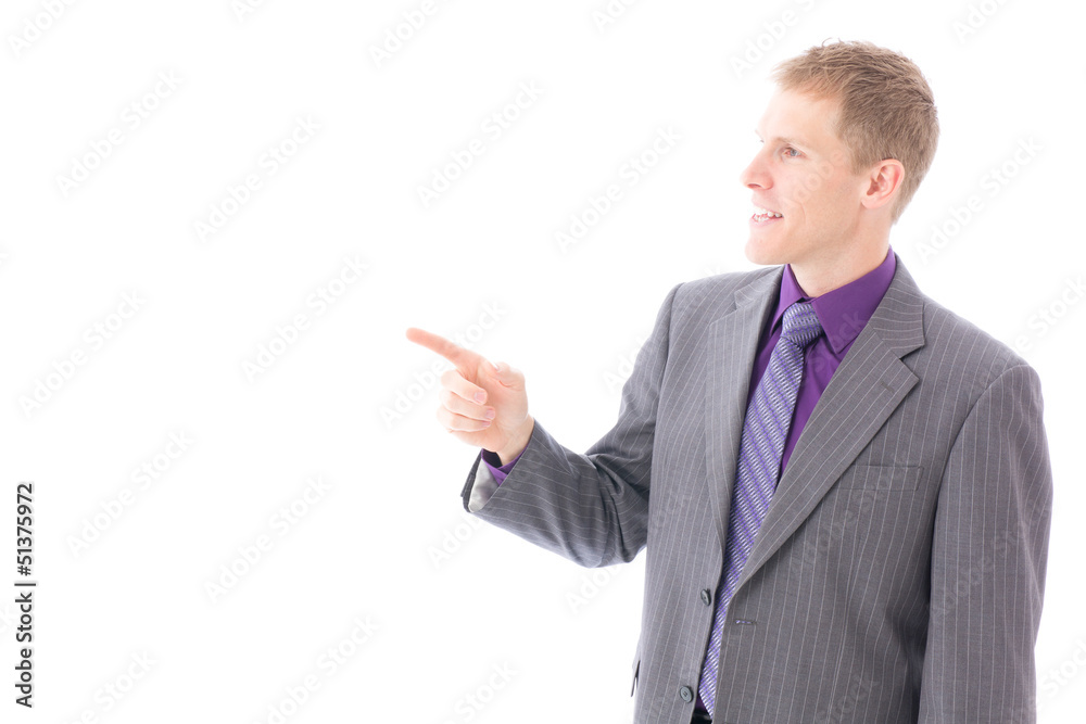 global businessman image on white background global businessman image on white background