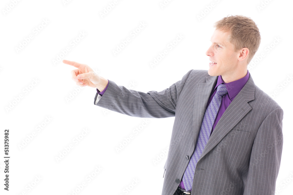 global businessman image on white background global businessman image on white background