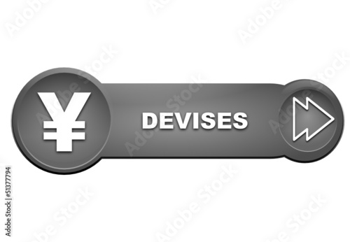 devises sur bouton gris