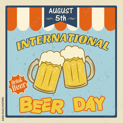 International beer day poster