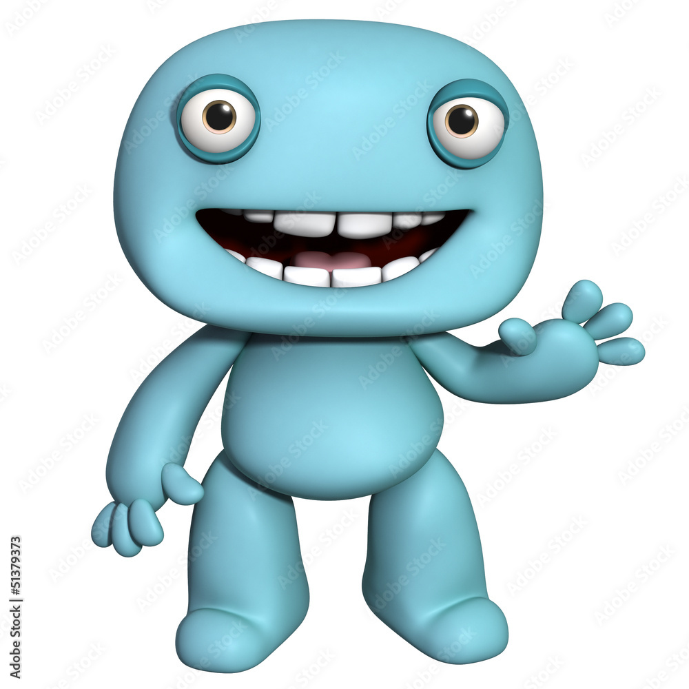 Fototapeta premium 3d cartoon frendly man