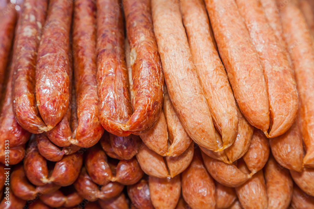 Native Thai pork sausage called Native Thai pork sausage called