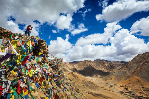 Photography Photographer taking photos in Himalayas