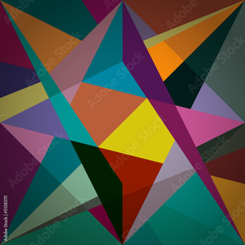 colorful abstract geometric design  artificial