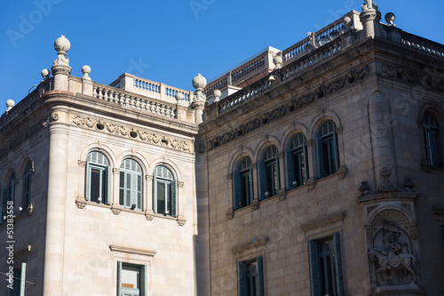 Buildings' facades of great architectural interest in the city o