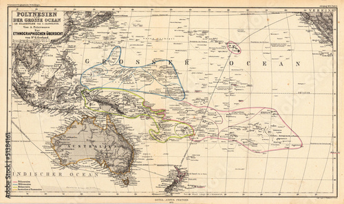 Foto Pacific old map