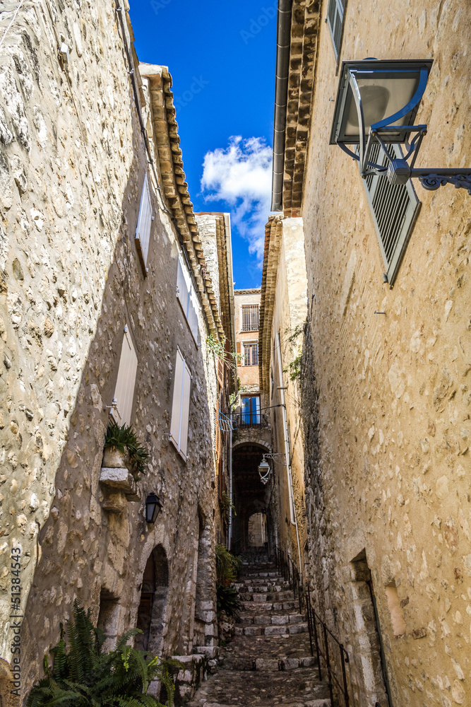 A narrow street of Saint-Paul-de-Vence