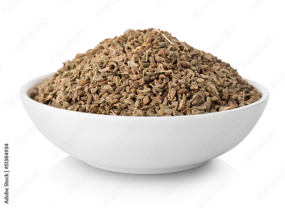 Anise seeds in plate