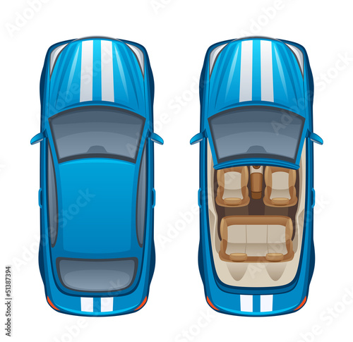 Blue car