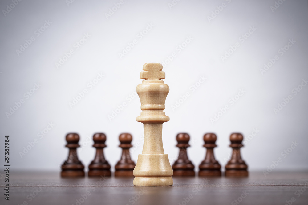 chess leadership concept over grey background chess leadership concept over grey background