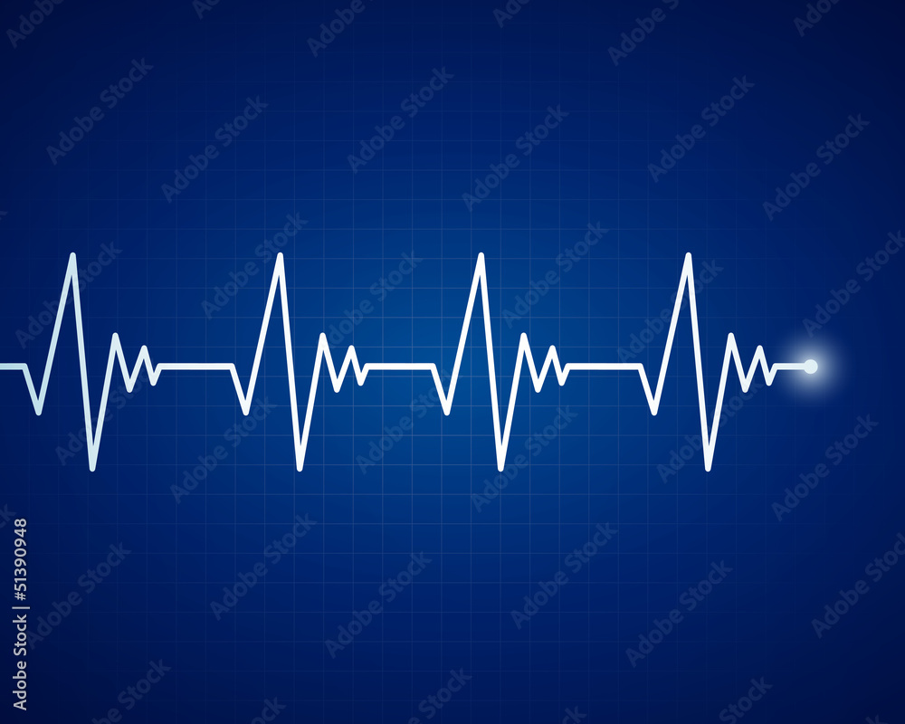 Vector Illustration of a  Cardiac Frequency