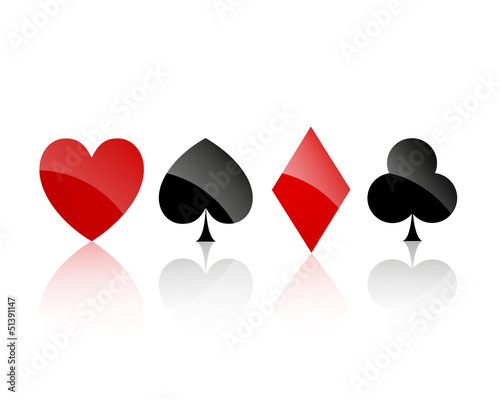 Vector Illustration of Playing Card Suits