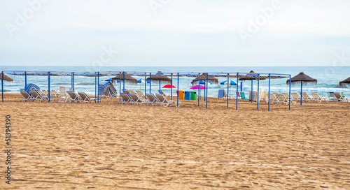 Beach of Gandia,Spain