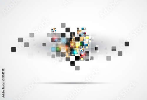 abstract structure circuit computer cube technology business bac