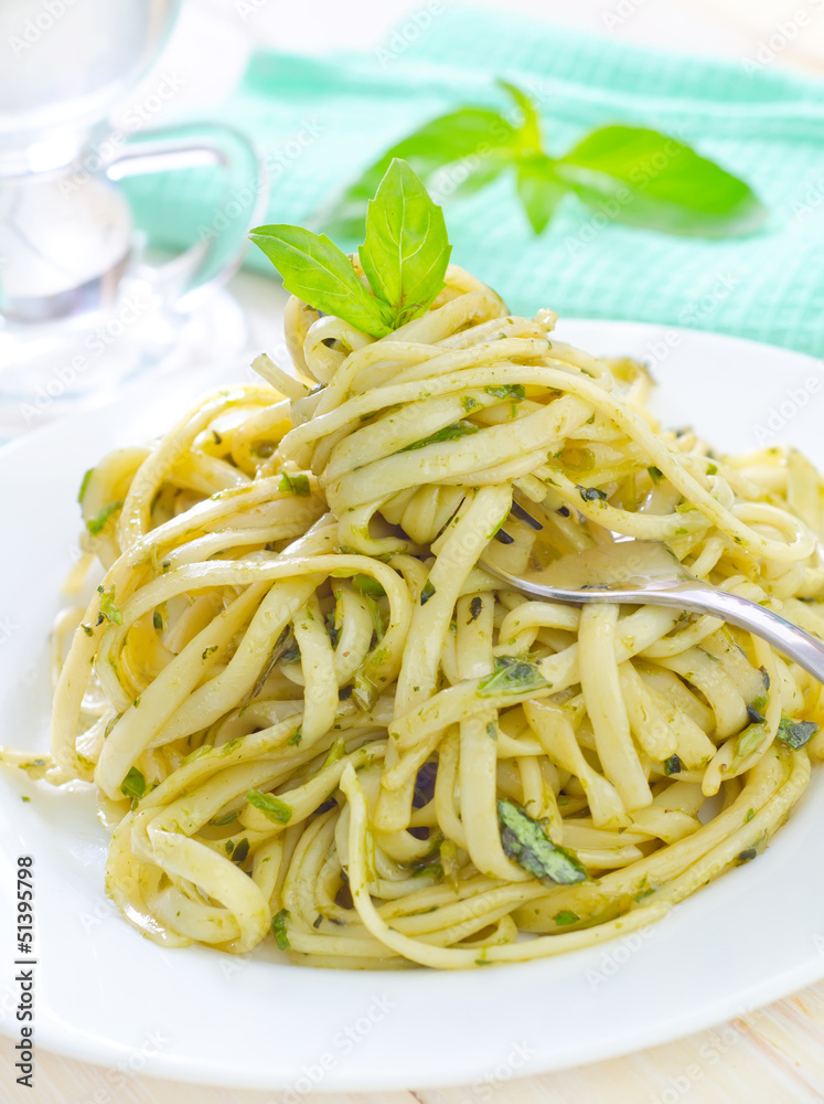 pasta with pesto pasta with pesto