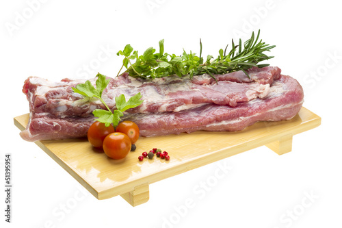 Raw pork meat