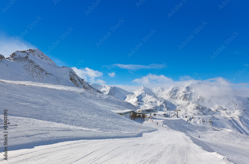 Mountain ski resort Hochgurgl Austria