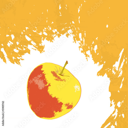 Sweet Apple on a abstract background