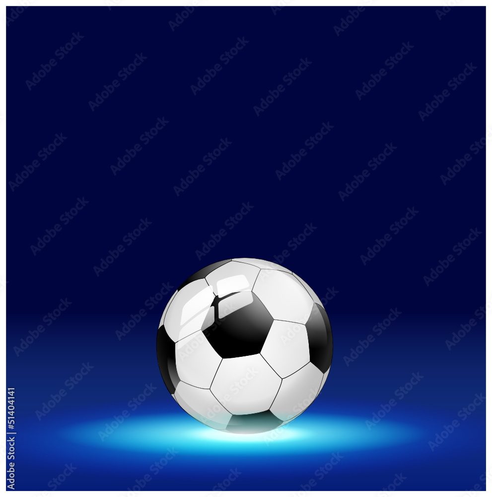 Naklejka premium Fußball Hintergrund blau
