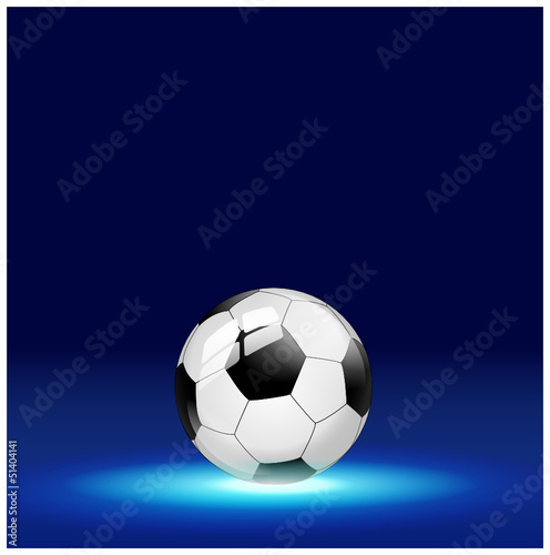 Fototapeta Naklejka Na Ścianę i Meble -  Fußball Hintergrund blau