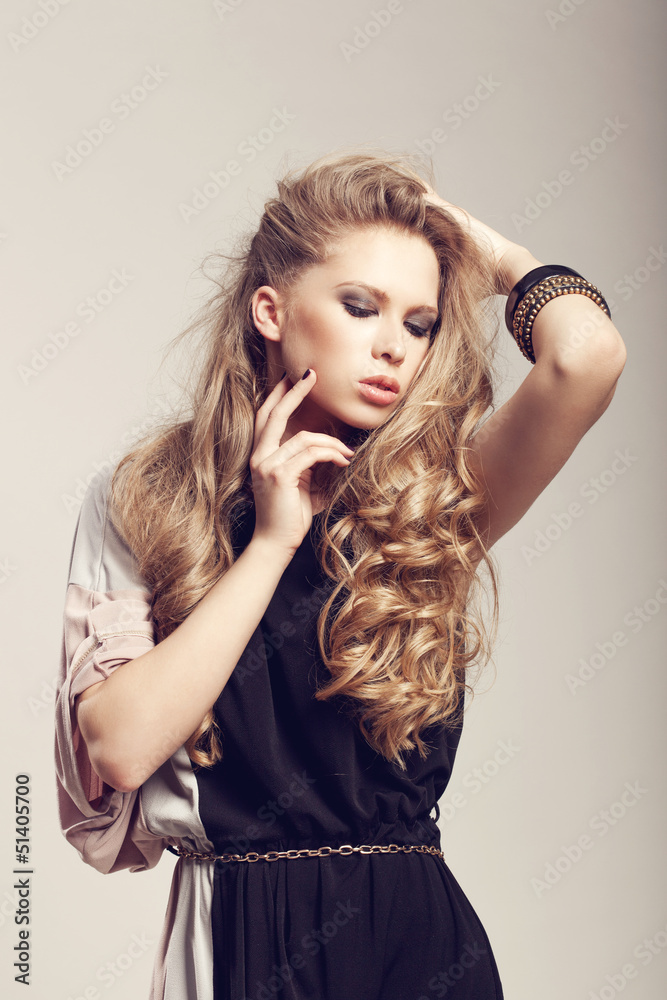 Fototapeta premium Long Wavy Hair