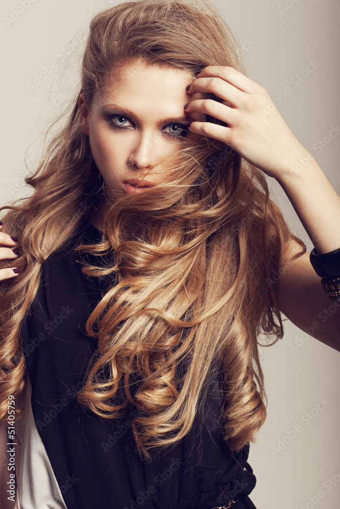Fototapeta premium Long Wavy Hair