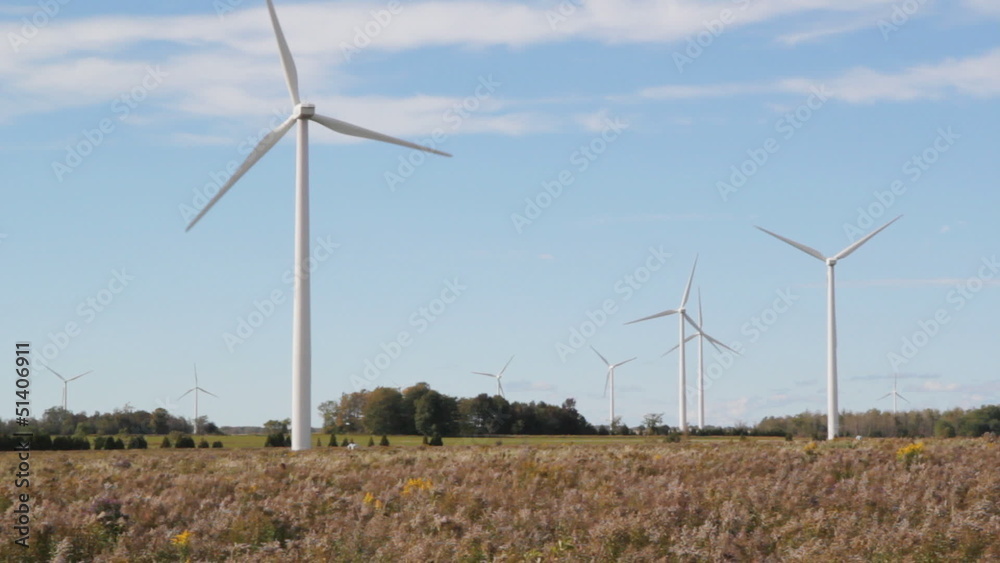Wind turbines in field. Ontario. Wind turbines in field. Ontario.
