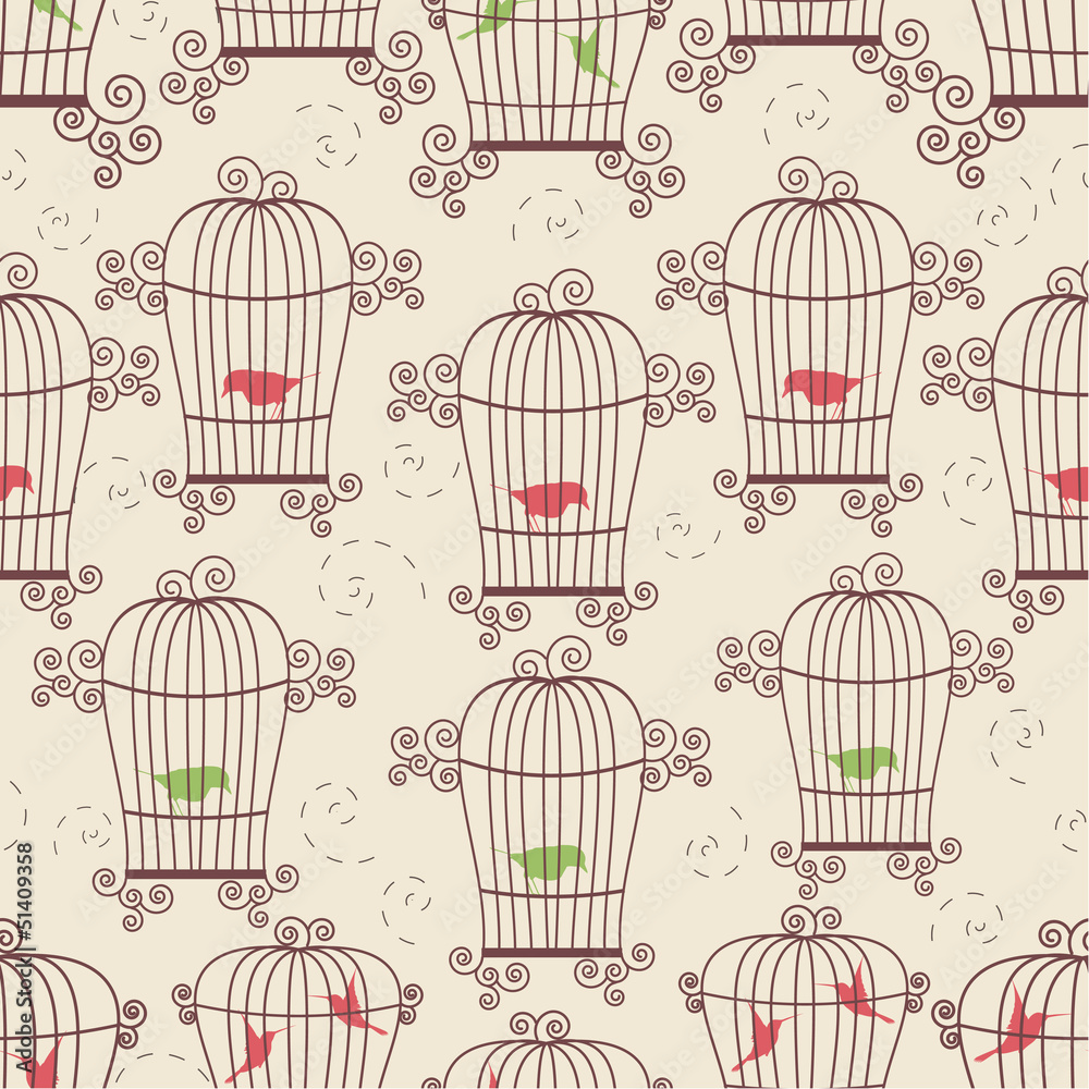 Birds in cages