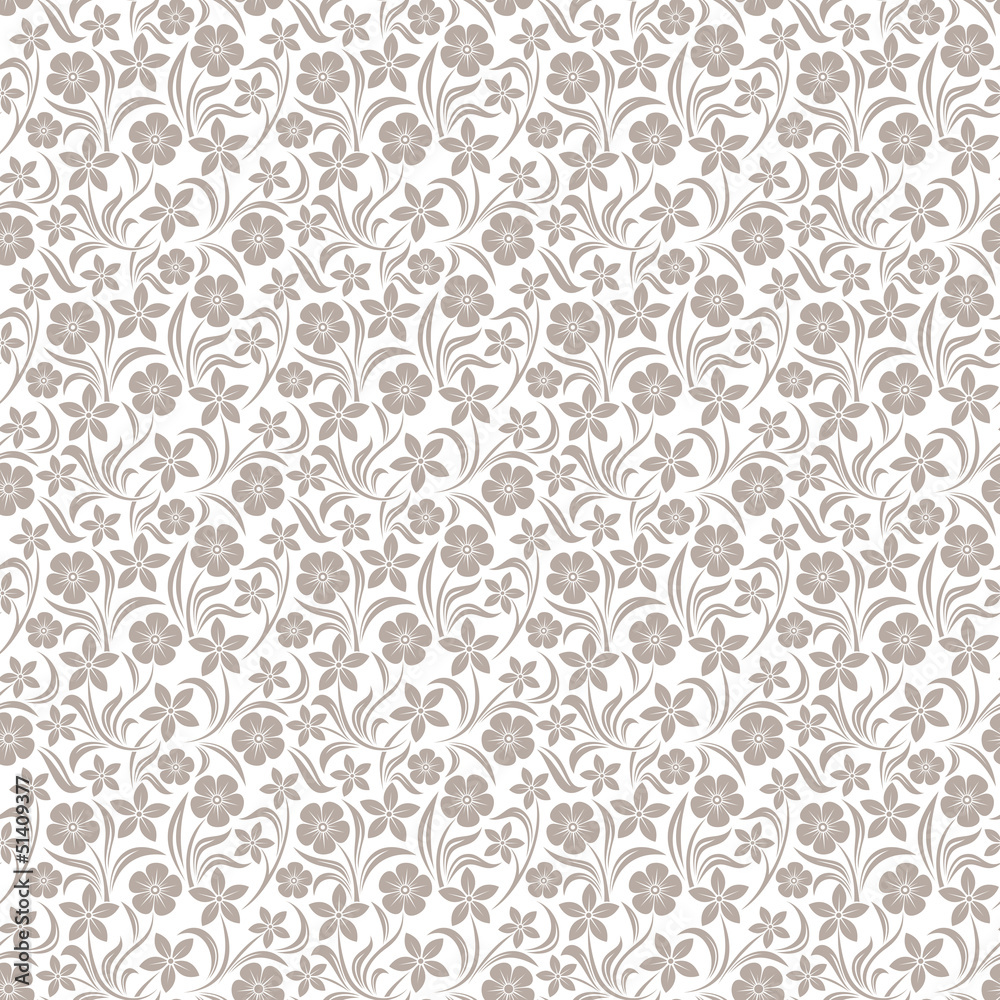 Seamless floral pattern. Vector illustration.