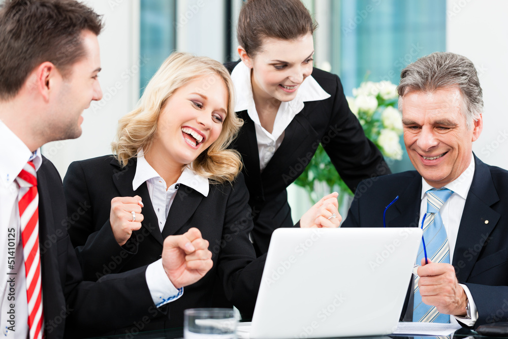 Business - successful meeting in an office Business - successful meeting in an office
