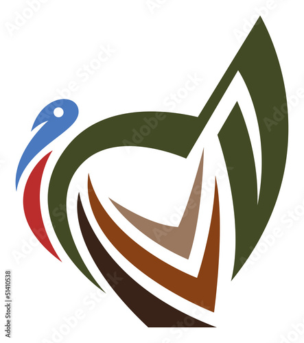 Stylized turkey