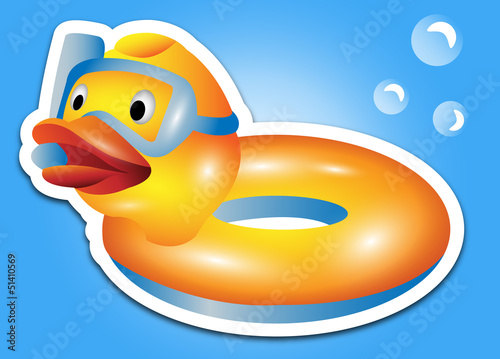 Schwimm Ente Vektor Grafik