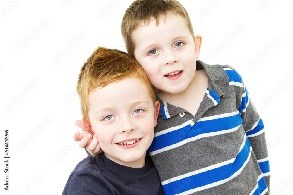 cheeky brothers standing together cheeky brothers standing together