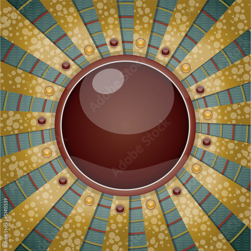 Futuristic sun. Illustration 10 version
