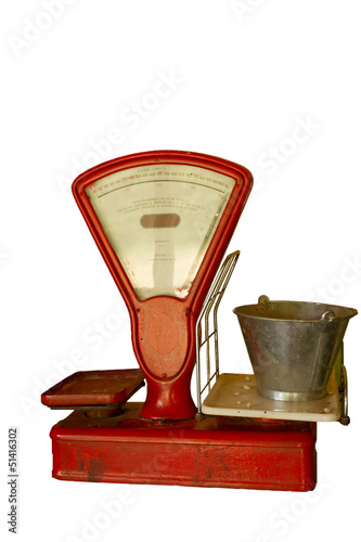A Red Vintage Scale