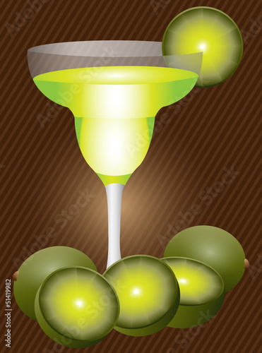 Limetten Cocktail Vektor Grafik