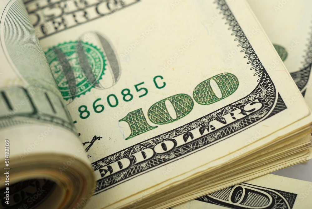 Dollar bank note money background