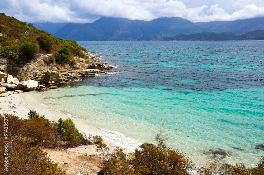 Wild beach on Corsica