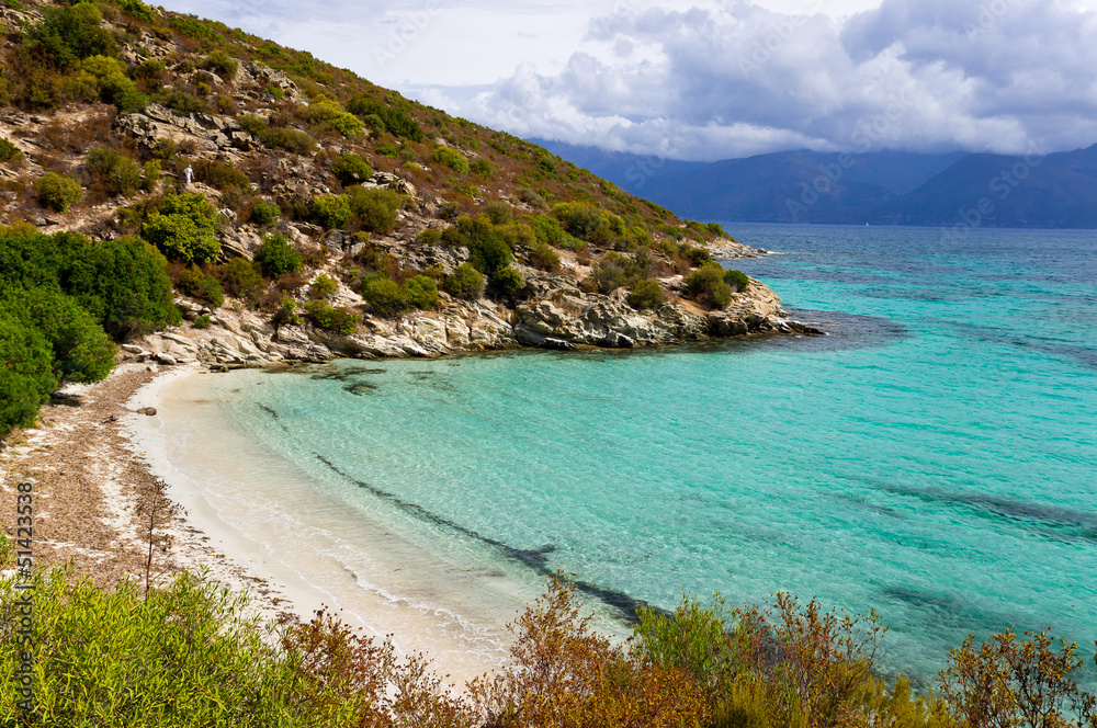 Wild beach on Corsica