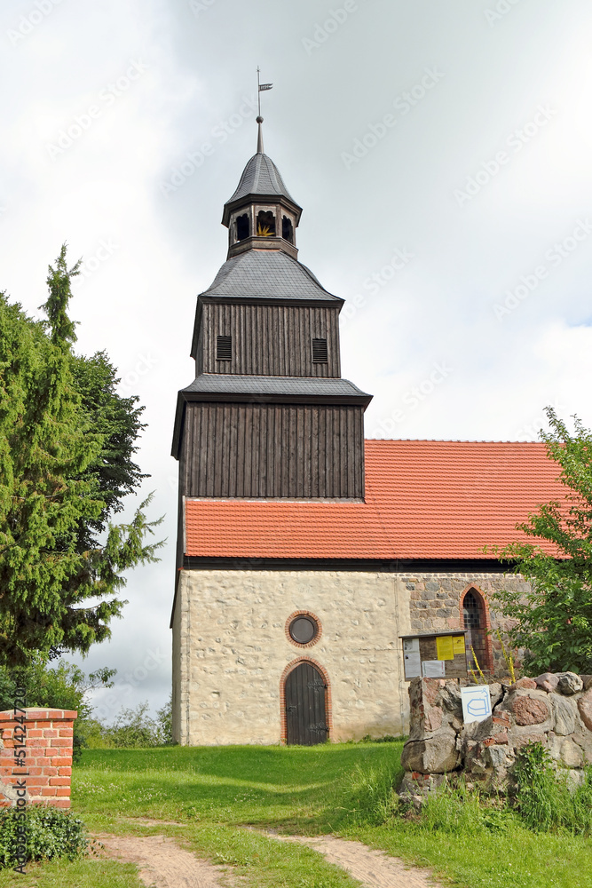 Dorfkirche in Jakobshagen in der Uckermark