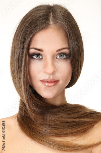 Portrait of beautiful woman...