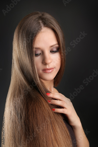 Portrait of beautiful woman...
