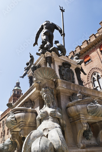 Fountain of Neptune in Bologna