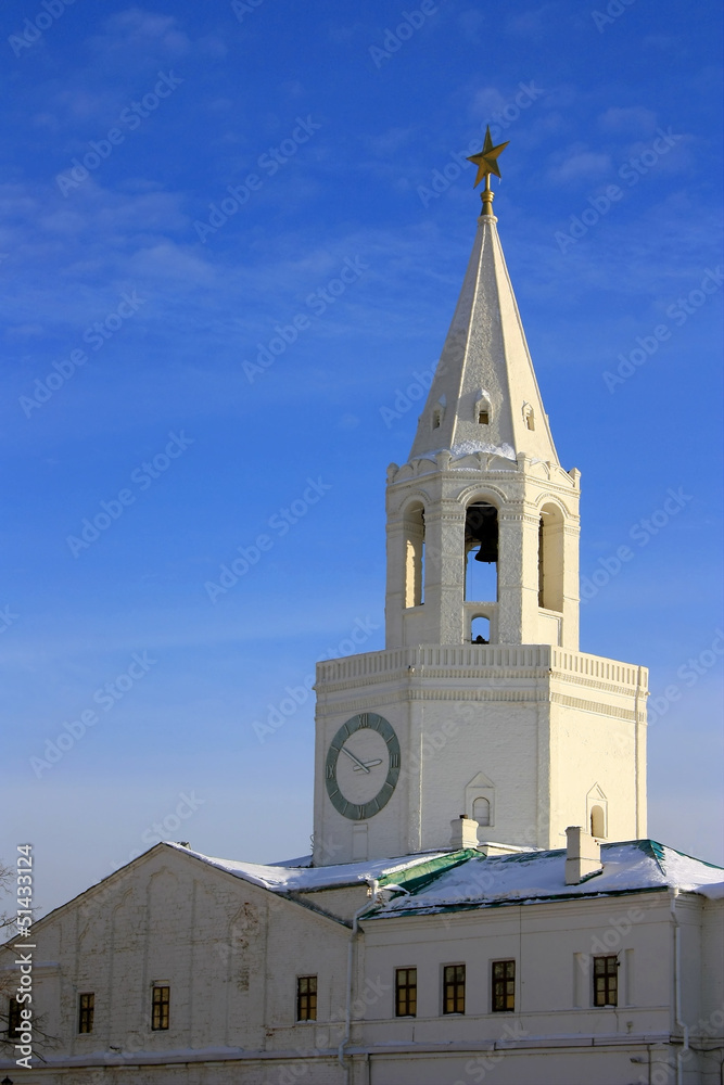 Fototapeta premium Спасская башня Казанского Кремля